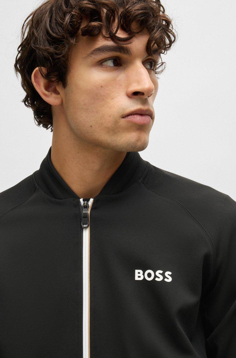 Hugo Boss Sudadera Regular Fit En Tejido De Gabardina Elástico Con Detalle De Logo