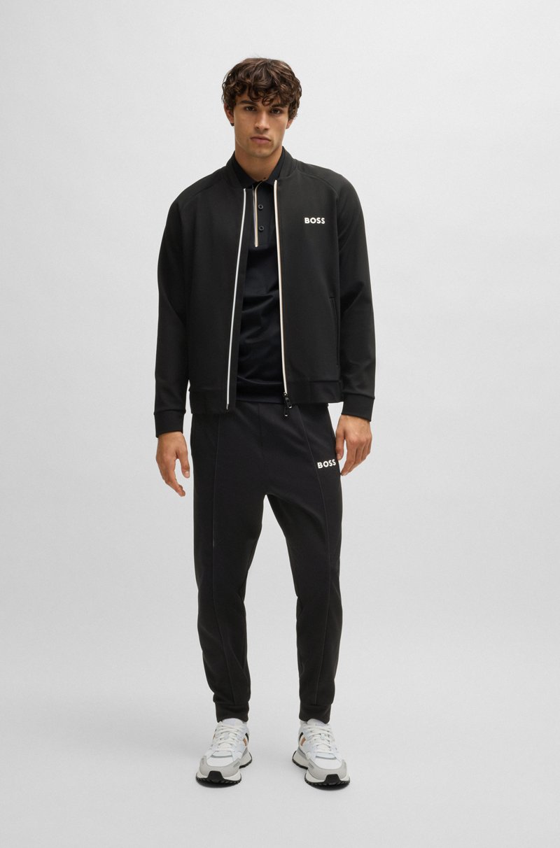 Hugo Boss Sudadera Regular Fit En Tejido De Gabardina Elástico Con Detalle De Logo