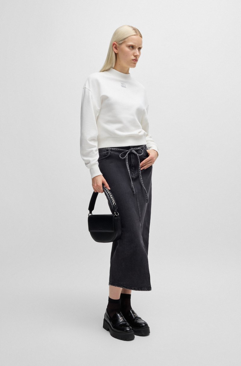 Hugo Boss Sudadera Relaxed Fit De Algodón Con Logo Apilado