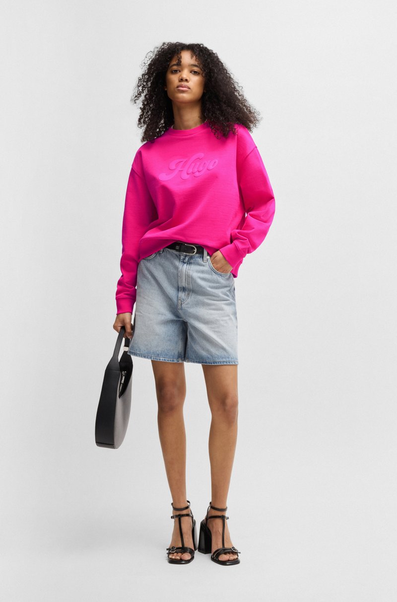 Hugo Boss Sudadera Relaxed Fit De Algodón Con Logo Retro