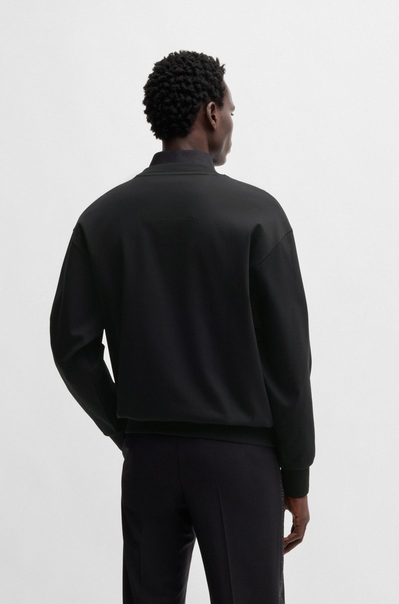 Hugo Boss Sudadera Relaxed Fit De Algodón Con Monograma Double B