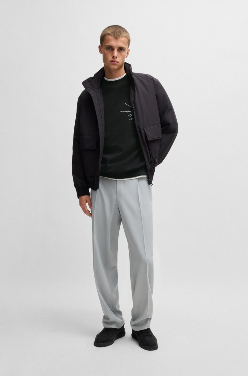 Hugo Boss Sudadera Relaxed Fit De Felpa De Algodón Con Estampados De Temporada