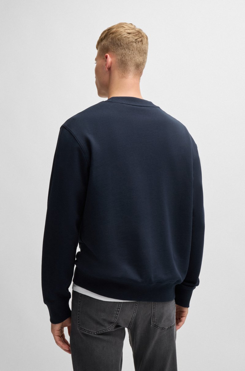 Hugo Boss Sudadera Relaxed Fit De Felpa De Algodón Con Logo En Contraste