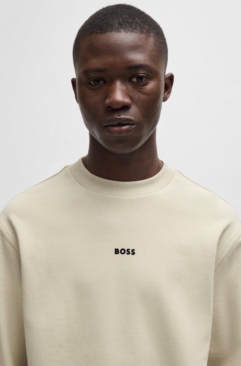 Hugo Boss Sudadera Relaxed Fit De Felpa De Algodón Con Logo En Contraste