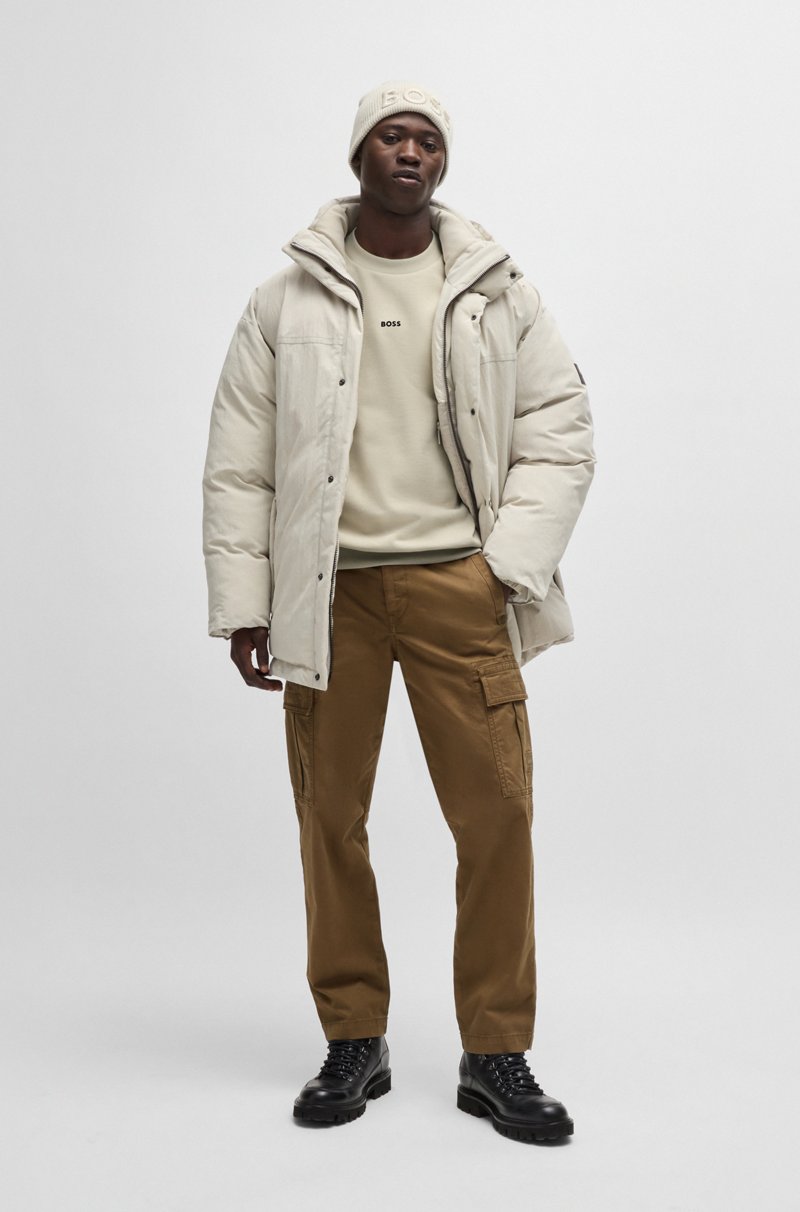 Hugo Boss Sudadera Relaxed Fit De Felpa De Algodón Con Logo En Contraste