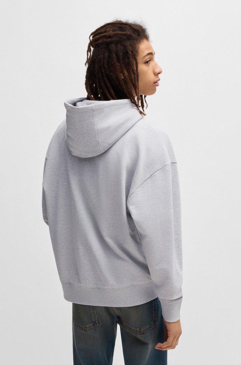 Hugo Boss Sudadera Relaxed Fit De Género Neutro En Felpa De Algodón Con Capucha