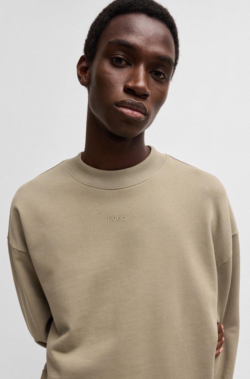 Hugo Boss Sudadera Relaxed Fit En Felpa De Algodón Con Logo Estampado