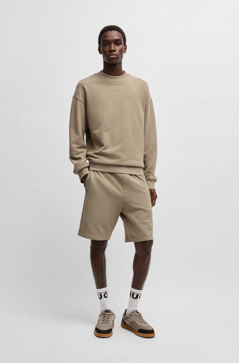 Hugo Boss Sudadera Relaxed Fit En Felpa De Algodón Con Logo Estampado