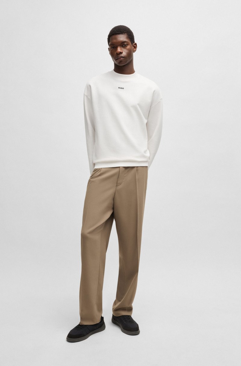 Hugo Boss Sudadera Relaxed Fit En Felpa De Algodón Con Logo Estampado