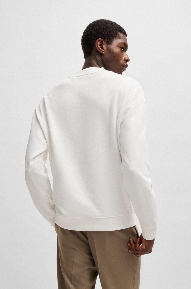 Hugo Boss Sudadera Relaxed Fit En Felpa De Algodón Con Logo Estampado