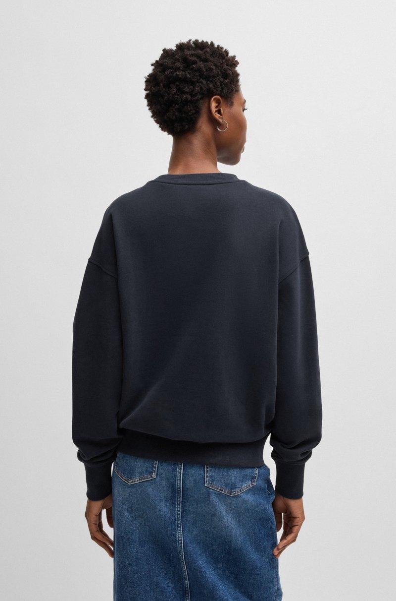 Hugo Boss Sudadera Slim Fit De Felpa De Rizo De Algodón Con Logo Pequeño