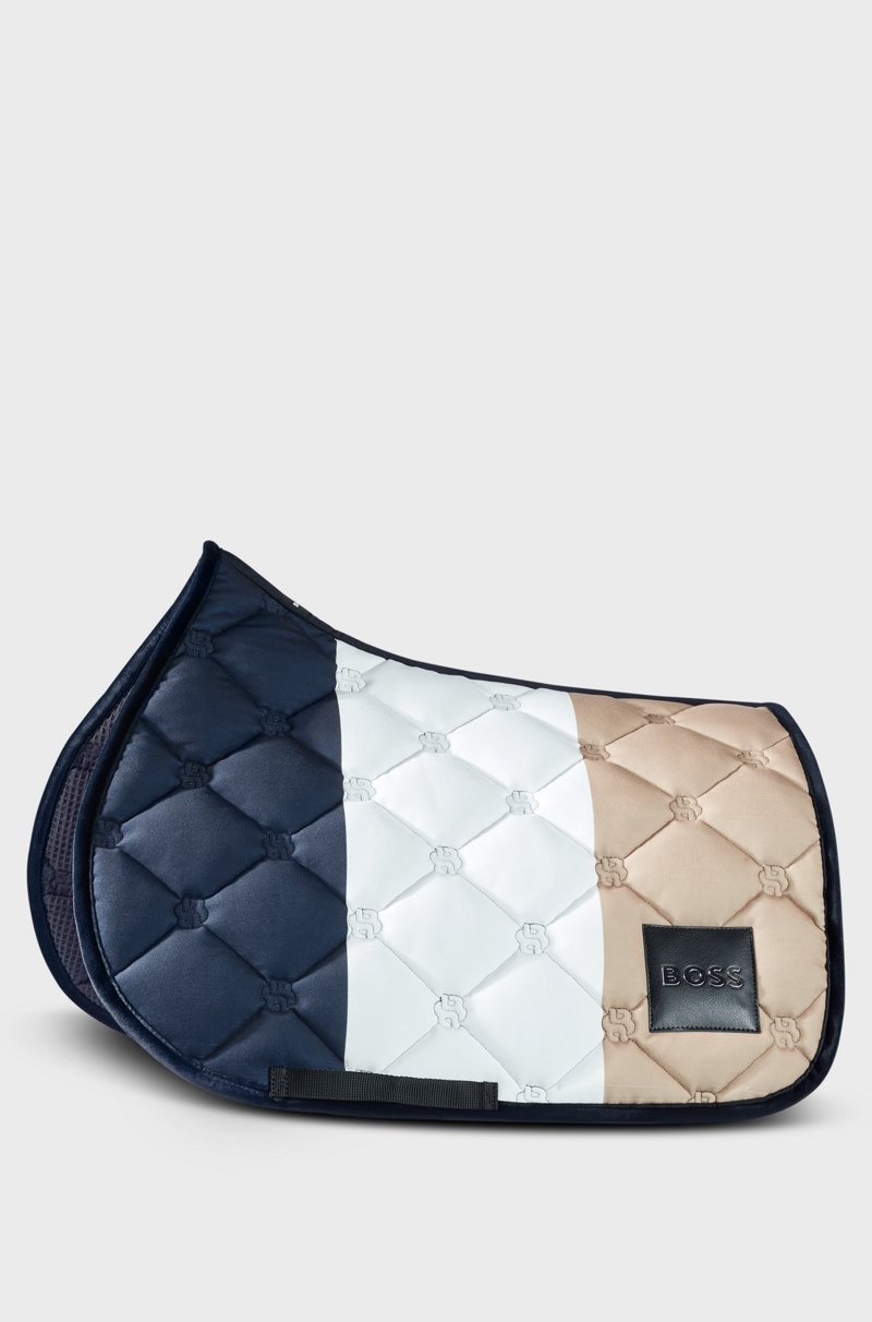 Hugo Boss Sudadero de equitación para saltos con rayas de la marca y monogramas Double B