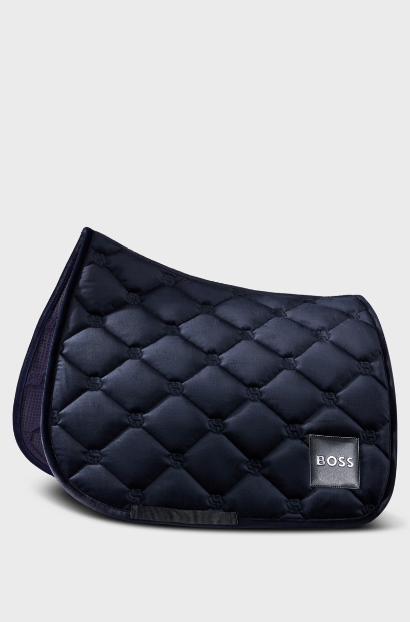 Hugo Boss Sudadero de equitación para saltos de terciopelo con monogramas Double B