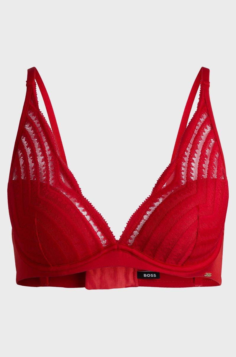 Hugo Boss Sujetador Con Aros Copas Acolchadas Y Detalles De Encaje