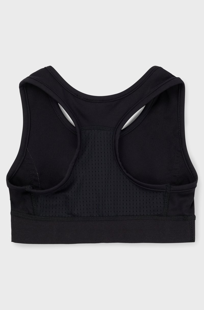 Hugo Boss Sujetador Deportivo Para Niñas Con Rayas De La Marca Y Logo