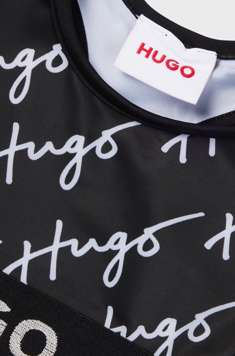 Hugo Boss Sujetador Deportivo Para Niñas En Punto Elástico Con Detalles De Logo