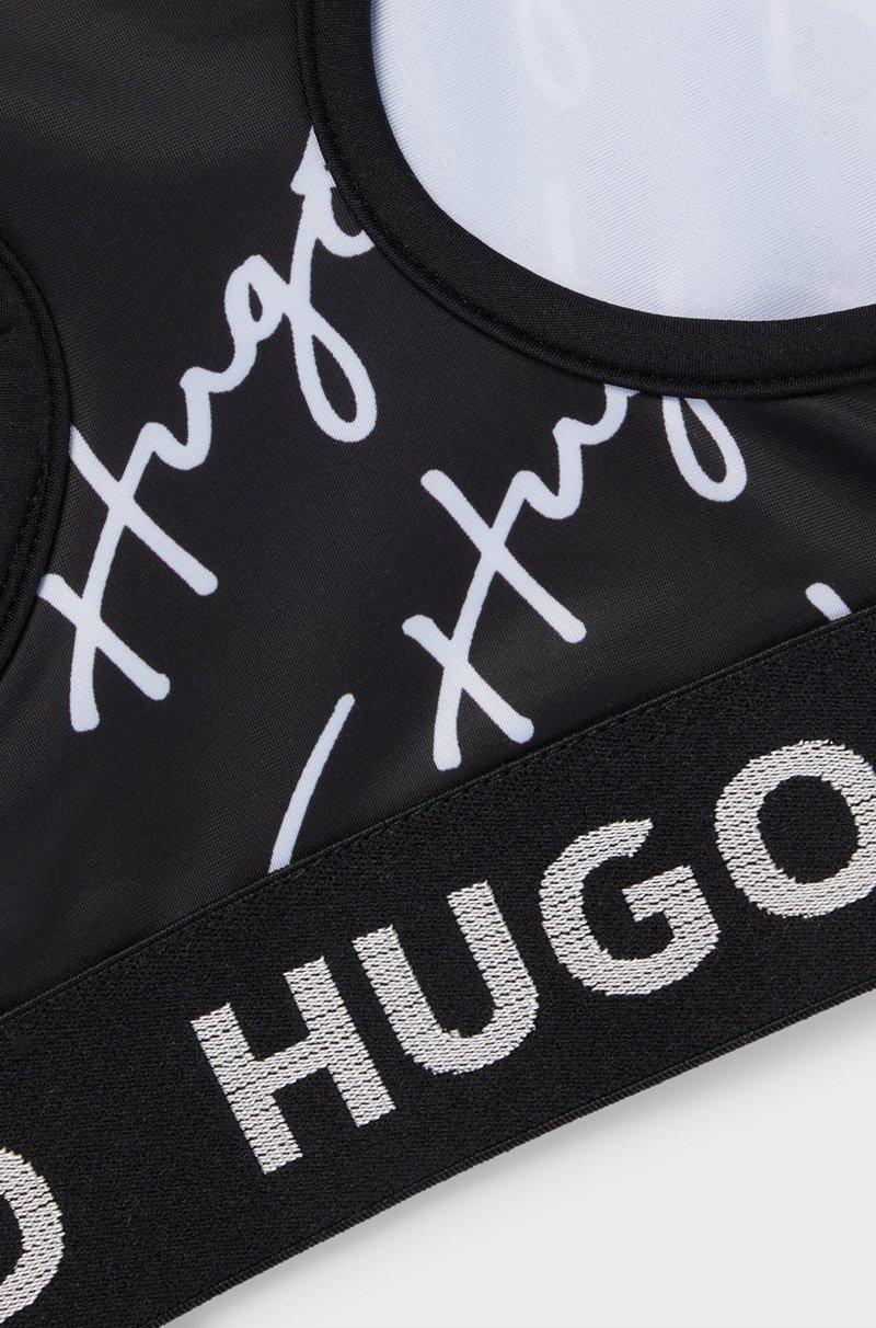 Hugo Boss Sujetador Deportivo Para Niñas En Punto Elástico Con Detalles De Logo