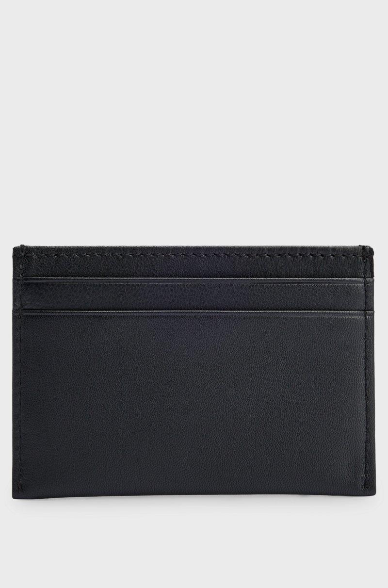 Hugo Boss Tarjetero De Piel Granulada Con Logo Grabado