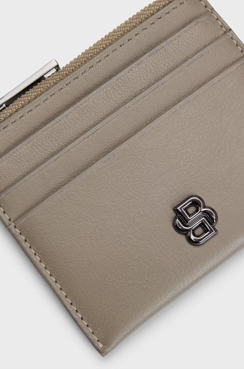 Hugo Boss Tarjetero De Piel Mate Con Monograma Double B