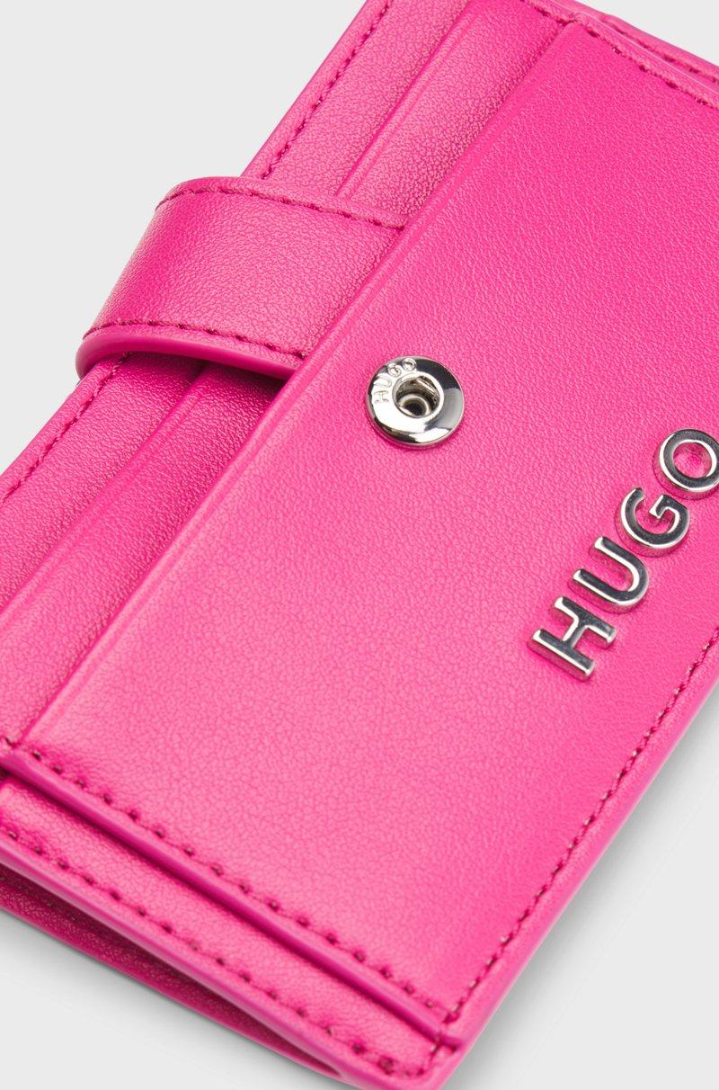 Hugo Boss Tarjetero De Piel Sintética Con Letras De Logo