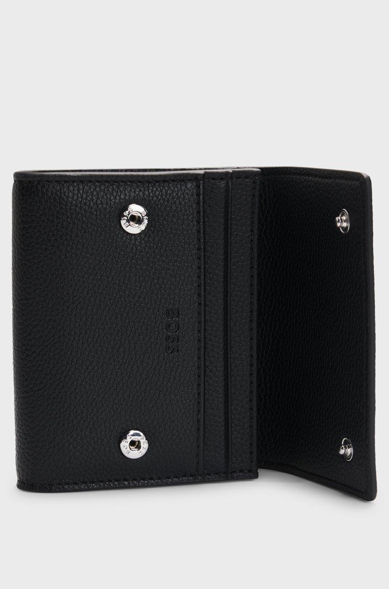 Hugo Boss Tarjetero Plegable De Piel Sintética Con Logo Grabado