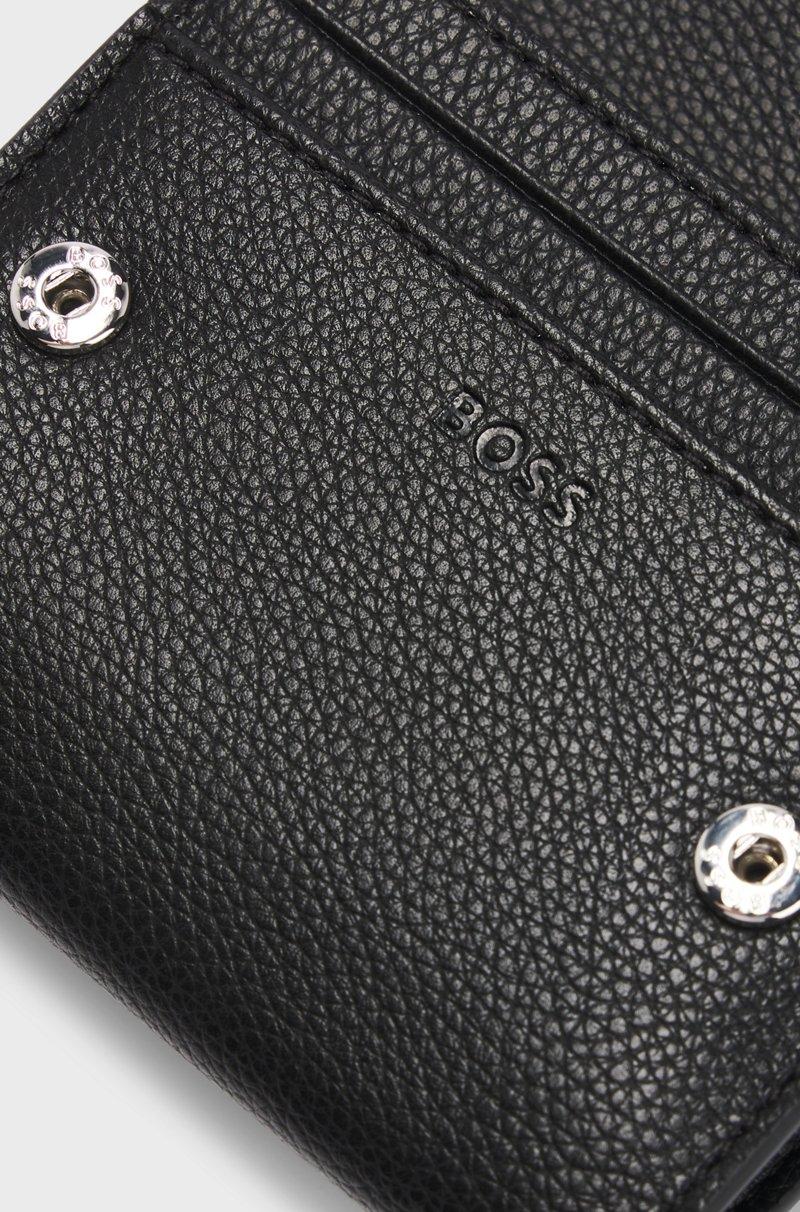 Hugo Boss Tarjetero Plegable De Piel Sintética Con Logo Grabado