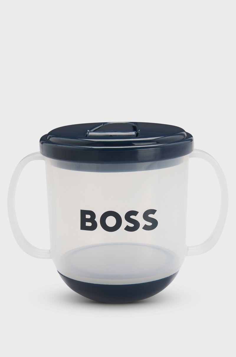 Hugo Boss Taza para bebés con asas y logo en caja de regalo