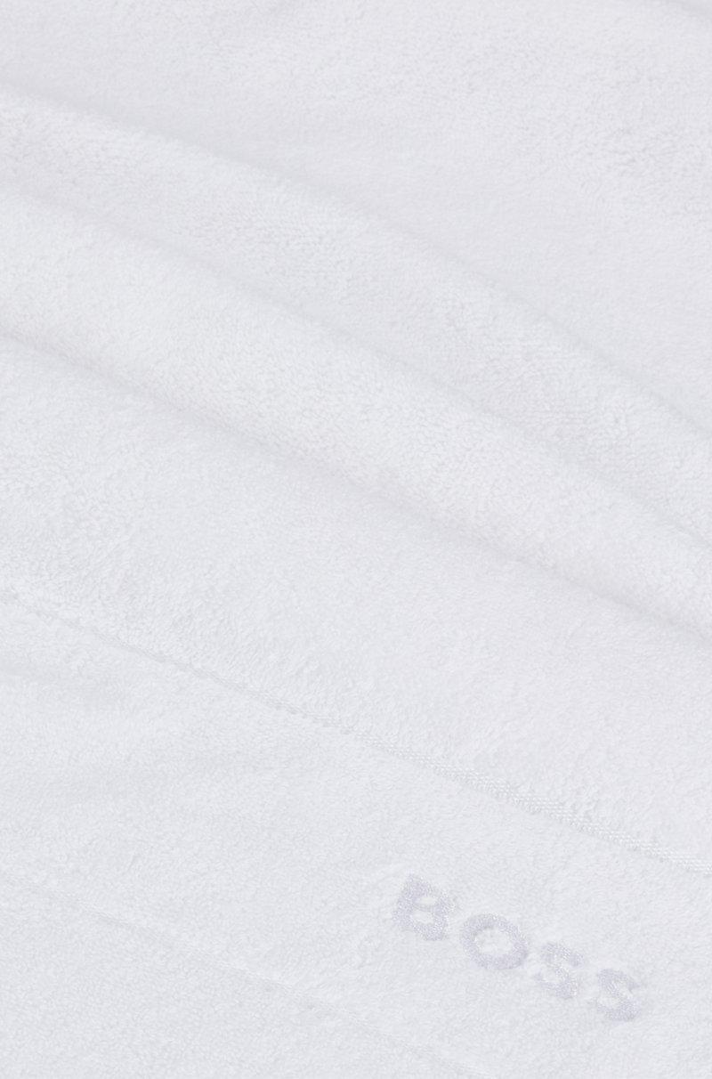 Hugo Boss Toalla De Baño De Algodón Con Logo Blanco Bordado