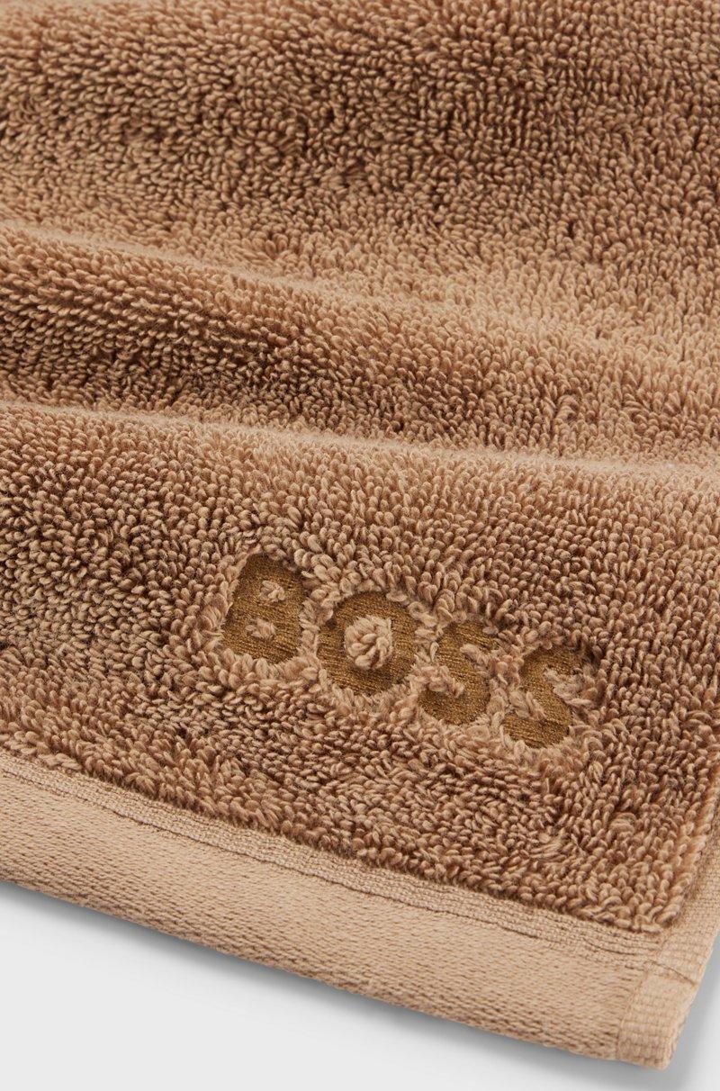 Hugo Boss Toalla De Cara De Algodón Del Egeo Con Logo Tonal