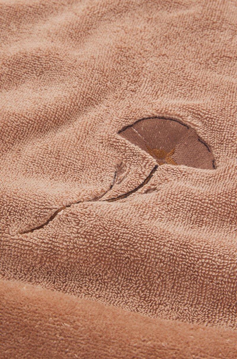 Hugo Boss Toalla De Mano De Algodón Con Detalles Florales Bordados Y Raya De Terciopelo