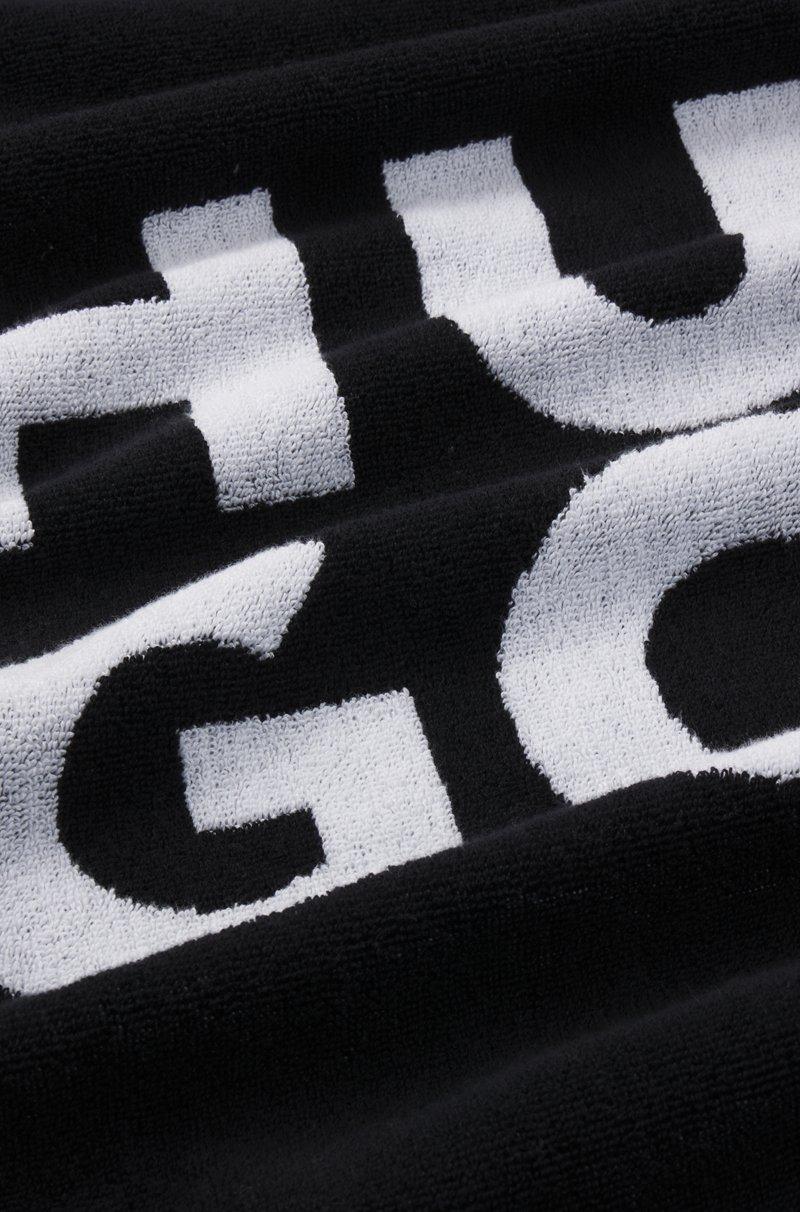 Hugo Boss Toalla De Playa De Jacquard De Felpa De Algodón Con Logo Apilado