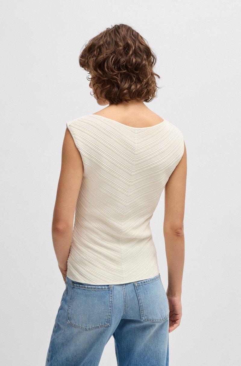 Hugo Boss Top Con Cuello En Pico Y Estructura De Punto