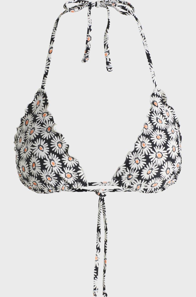 Hugo Boss Top De Bikini Con Escote Halter Y Bordes Fruncidos