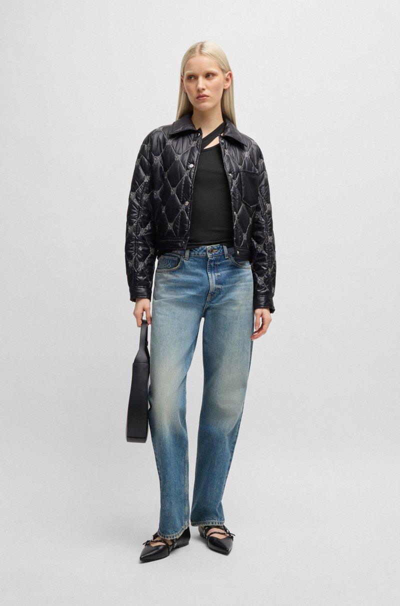 Hugo Boss Top De Canalé Sin Mangas Con Detalle Recortado