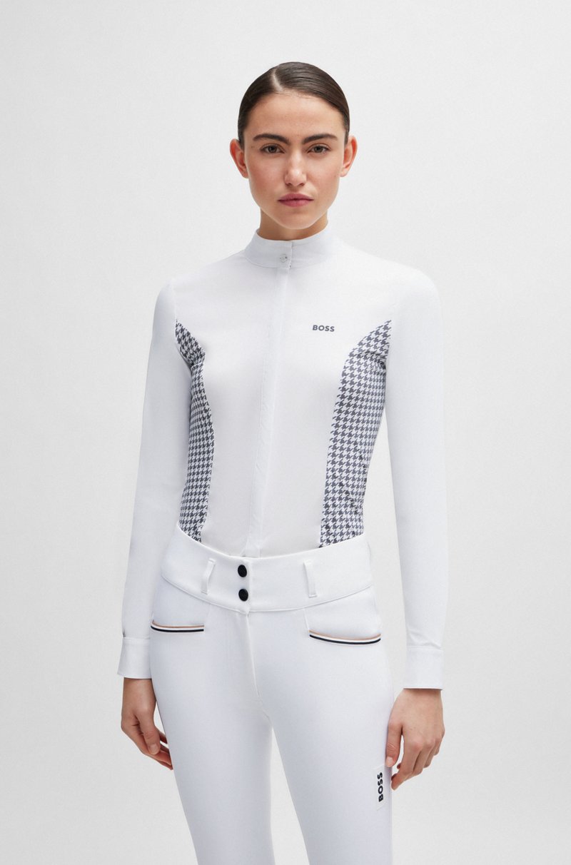 Hugo Boss Top De Exhibición Para Equitación Con Apliques De Pata De Gallo