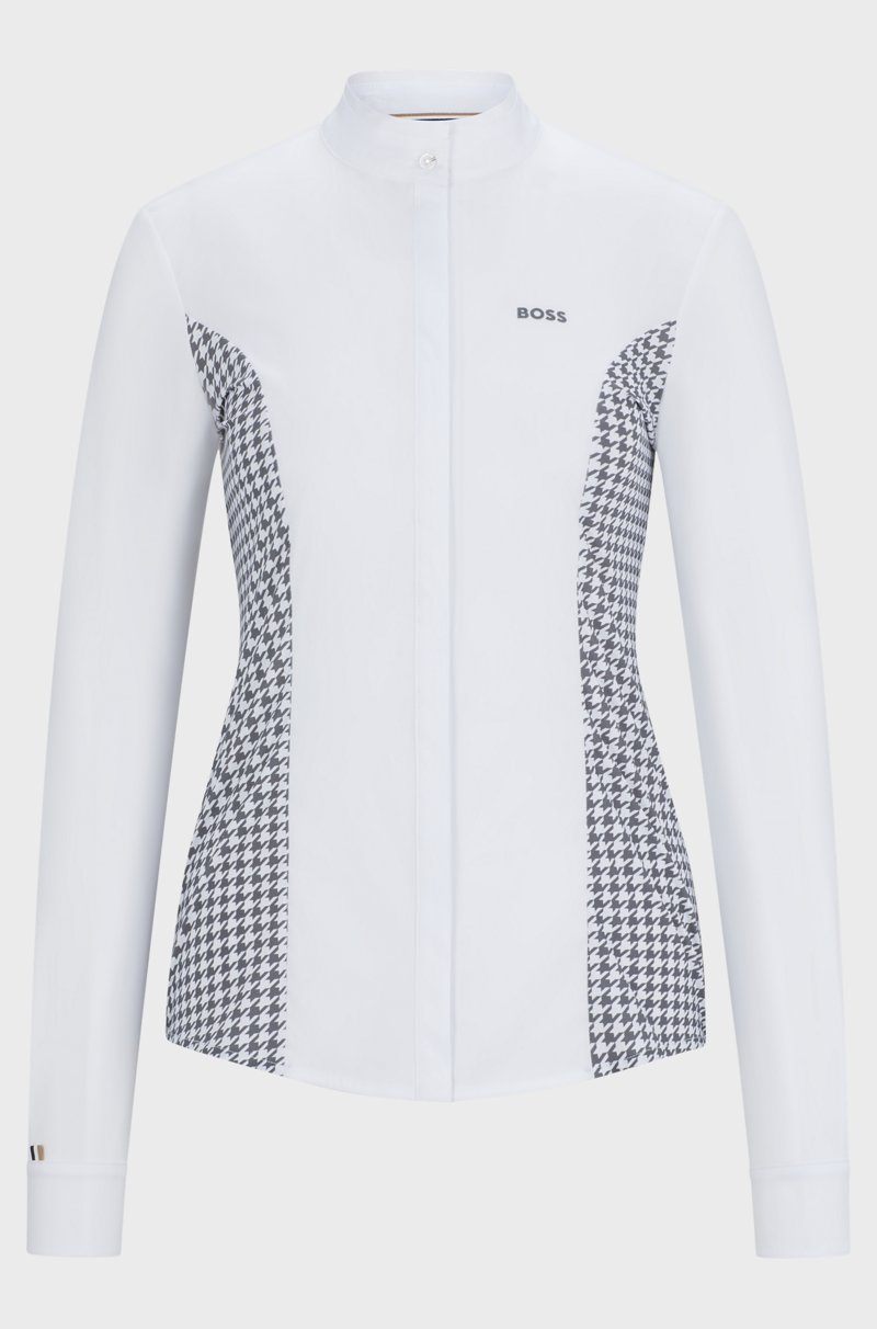 Hugo Boss Top de exhibición para equitación con apliques de pata de gallo