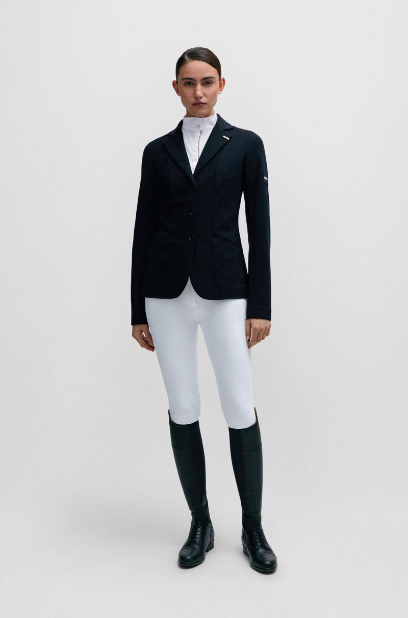 Hugo Boss Top De Exhibición Para Equitación Con Ribetes De Rayas De La Marca