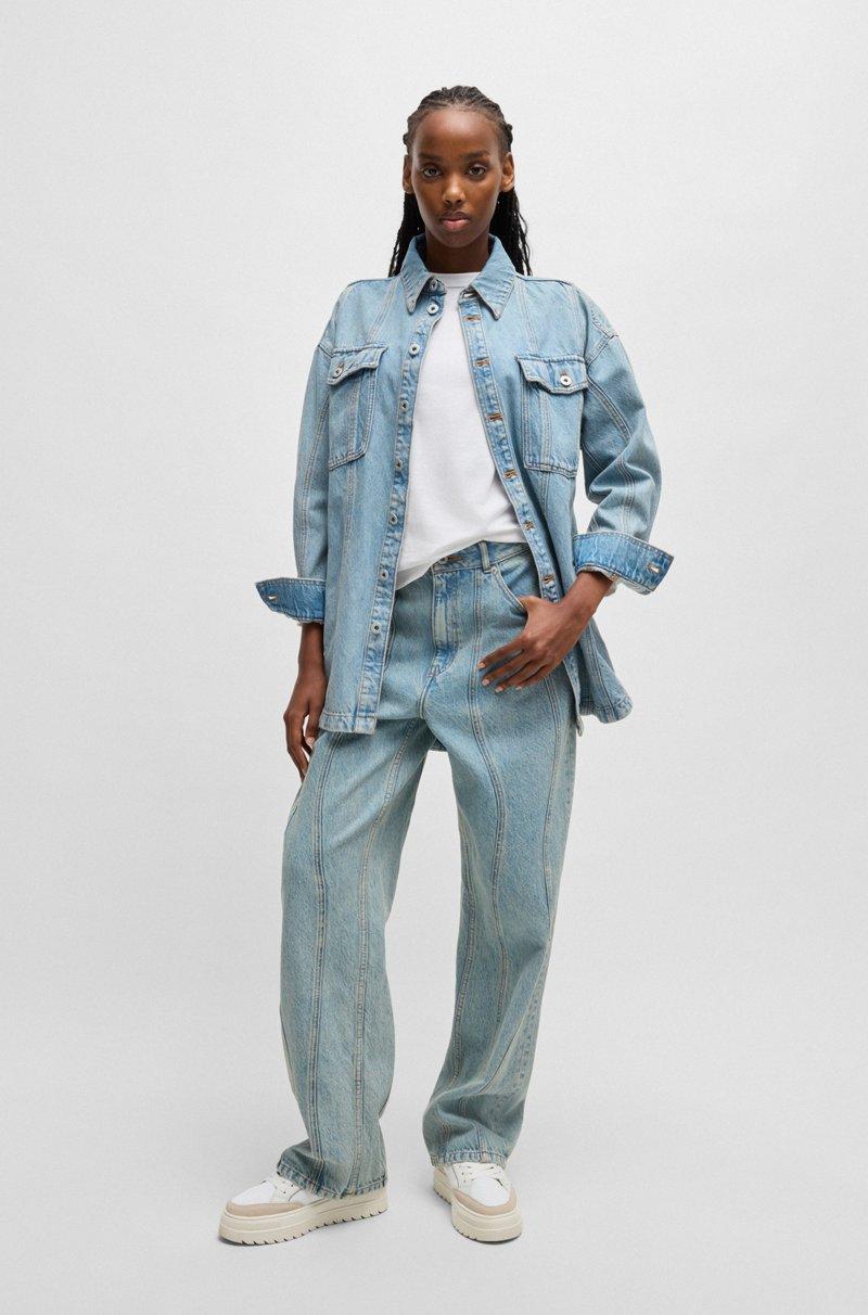 Hugo Boss Top De Punto De Algodón Con Insignia De Logo De Happy HUGO