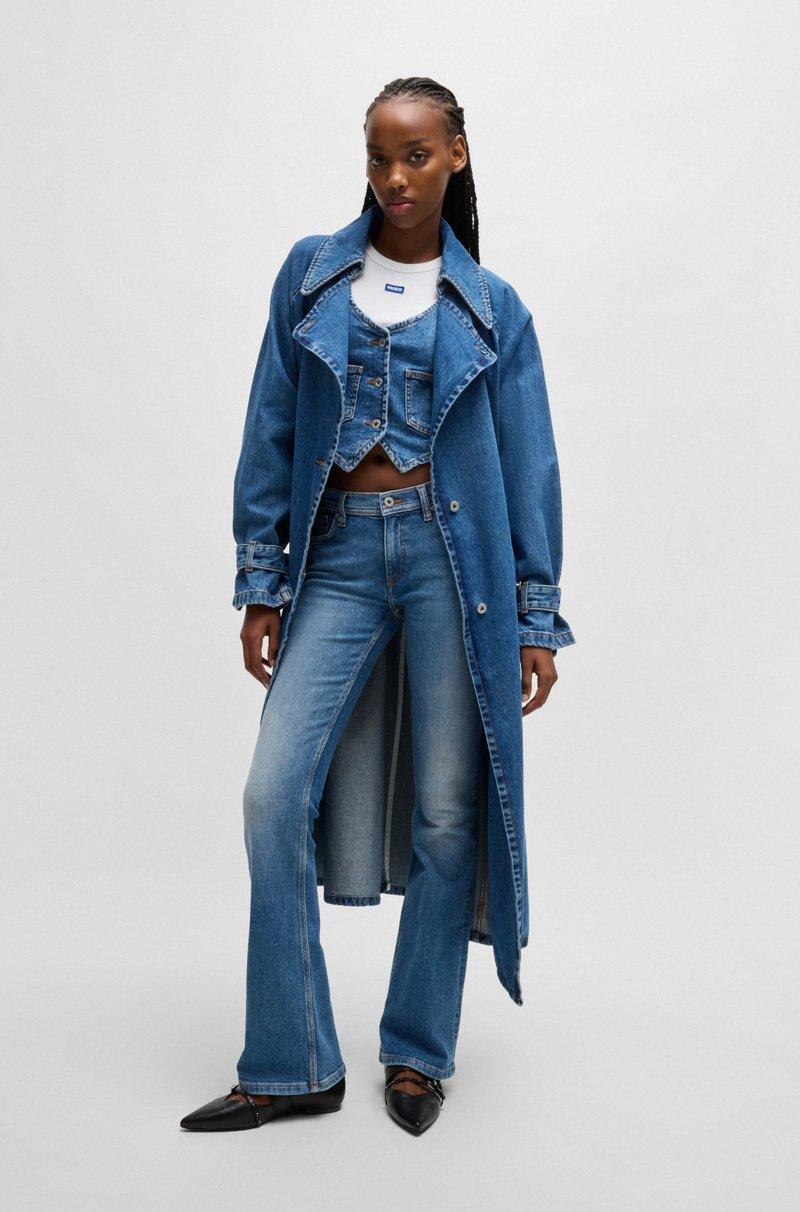 Hugo Boss Top De Tirantes De Algodón Elástico De Canalé Con Insignia De Logo