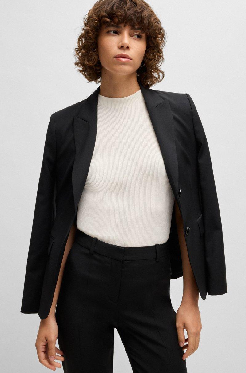 Hugo Boss Top Sin Mangas Con Cuello Inglés En Tejido De Canalé