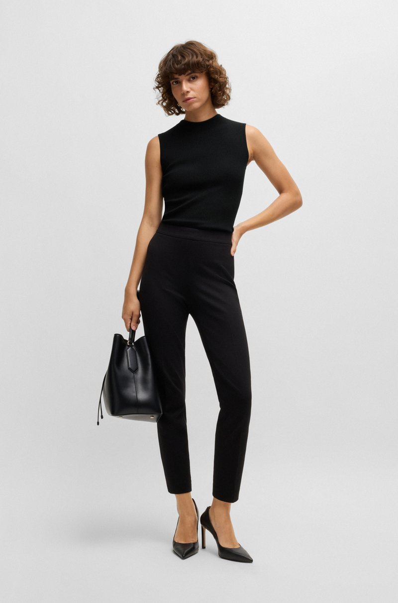 Hugo Boss Top Sin Mangas Con Cuello Inglés En Tejido De Canalé