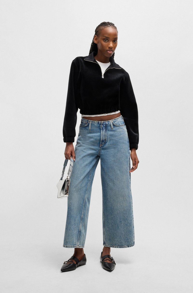 Hugo Boss Top Sin Mangas Slim Fit Con Estructura De Canalé Irregular