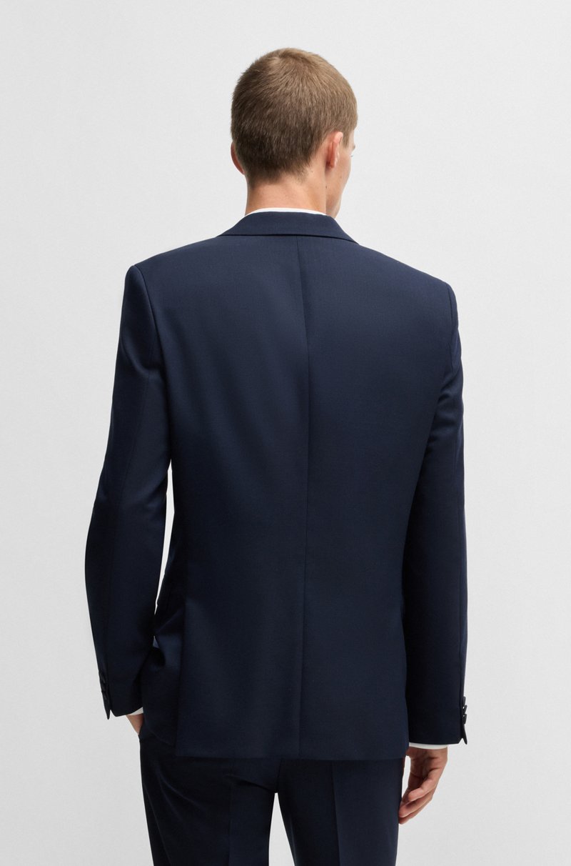 Hugo Boss Traje Con Chaleco Extra Slim De Tela Elástica