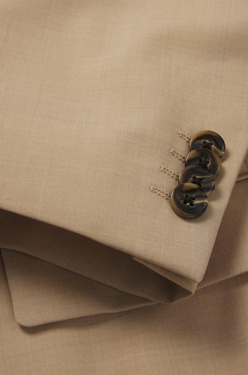 Hugo Boss Traje Con Chaleco Slim Fit En Tejido Elástico Con Efecto Mohair