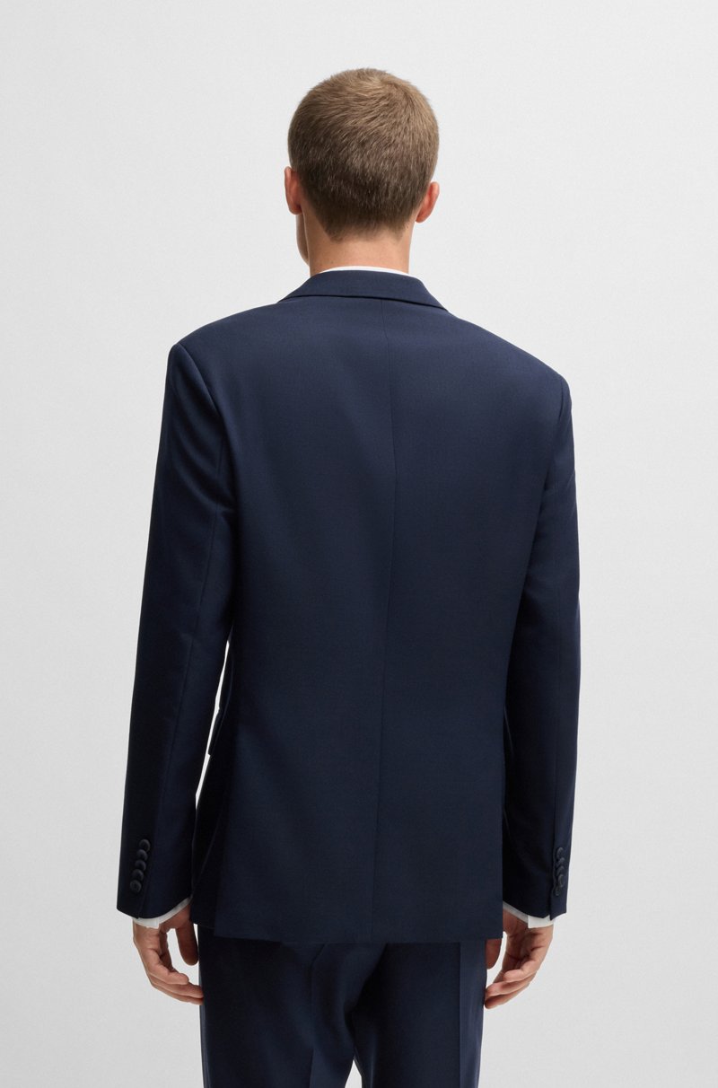 Hugo Boss Traje De Corte Moderno En Tejido Elástico Técnico Con Microestampado