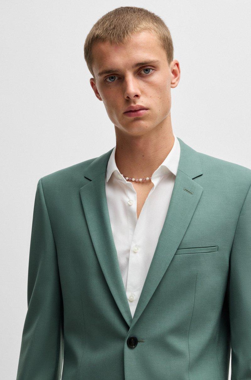 Hugo Boss Traje Extra Slim Fit De Mezcla De Lana Elástica