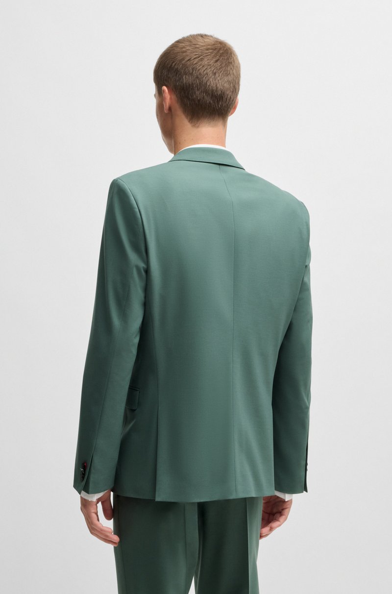 Hugo Boss Traje Extra Slim Fit De Mezcla De Lana Elástica