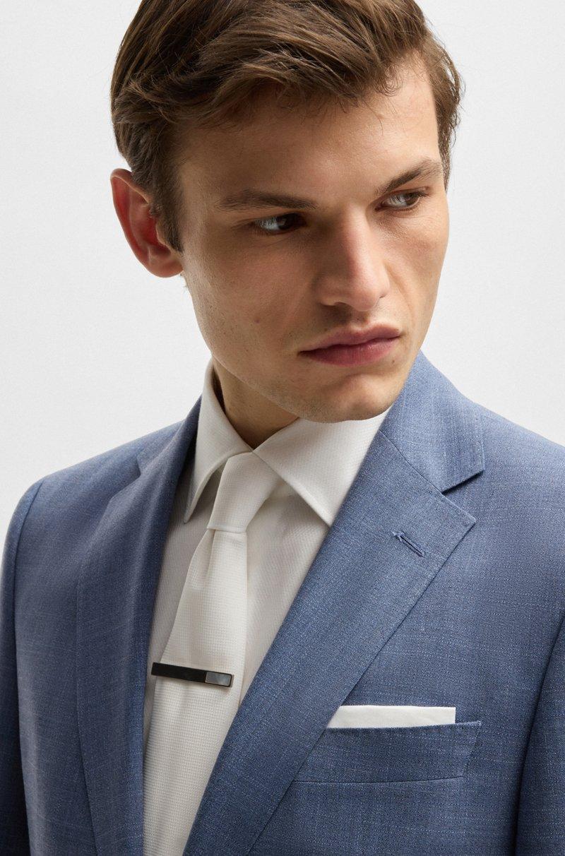 Hugo Boss Traje Regular Fit De Paño Elástico Con Motivo