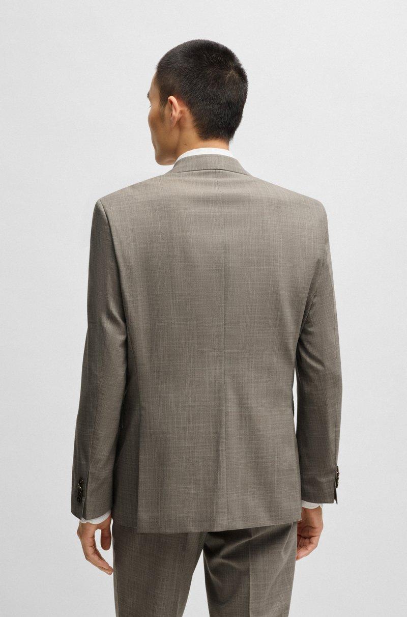 Hugo Boss Traje Regular Fit De Paño Elástico Con Motivo