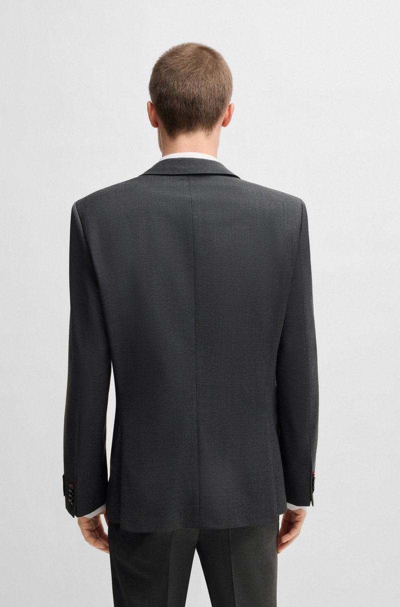 Hugo Boss Traje Slim Fit De Mezcla De Lana Con Elástico Técnico